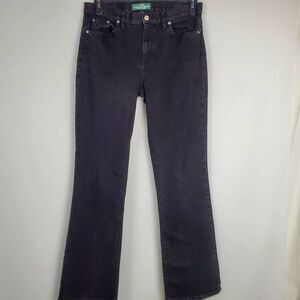 Lauren Jeans Co. size 10 MODERN BOOTCUT high waisted Jean, Black